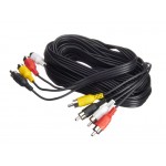 52192 Шнур аудио-видео: 4RCA-4RCA (длина 5 м, литой) блистер, Netko РАСПРОДАЖА