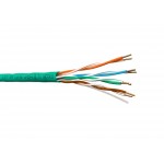 60024 Кабель U/UTP4 cat.5e NETKO /4 пары 24 AWG BC / 305м / нг(А)-LSLTx, зеленый, одножильный СКС, FLUKE TEST