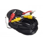 51685 Шнур аудио-видео: 3RCA-3RCA ( длина 5 м, литой), Netko
