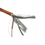 58027 Кабель сигнальный ТЕХНОКАБЕЛЬ, экранированный, КПСЭнг(А)-FRLS, 1*2*1.0мм2, 200м, оранж. АКЦИЯ