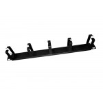 65542 Кабельный органайзер 19, 1U, металлический, 5 металл. колец, черный М РАСПРОДАЖА