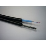 55590 Кабель волоконно-оптический 4 (SМ - 9/125), тип ОПЦ, наружный с тросом, черный