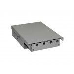 54772 Коробка оптическая настенная 8 FC портов Simplex, ложемент для КДЗС, металлическая, (180*120*40мм Г*Ш*В), D-тип