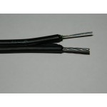 55381 Кабель волоконно-оптический 8 (SМ - 9/125), тип ОПЦ, наружный с тросом, 9 кН, PE, черный, 4000м