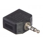 52420 Переходник 2 гнезда 3,5 - штекер 3,5 стерео Netko