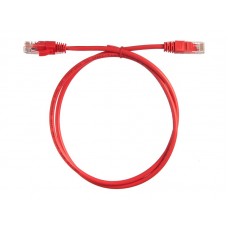 53826 Патч-корд Netko СКС UTP4 cat.5e, 1.0м, литой коннектор, красный РАСПРОДАЖА