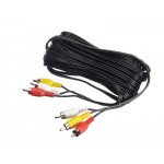 51686 Шнур аудио-видео: 3RCA-3RCA ( длина 7 м, литой), Netko