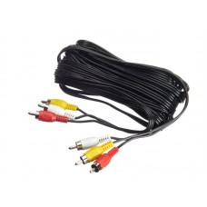 51686 Шнур аудио-видео: 3RCA-3RCA ( длина 7 м, литой), Netko