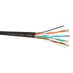 52166 Кабель LC UTP4 cat.5е, одножильный / 305м / Cu / для наружных работ с проволочным тросом