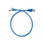 57101 Патч-корд Technolink UTP4 cat 5e, 0,5м, ВС, LSZH, синий, литой коннектор