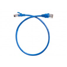 57101 Патч-корд Technolink UTP4 cat 5e, 0,5м, ВС, LSZH, синий, литой коннектор