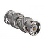 53463 Коннектор BNC штекер-штекер, цинк/медь, Netko