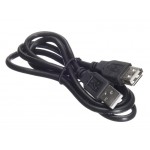 56018 Кабель шт.USB A - гн.USB A 2.0 (1,0м), черный, Netko