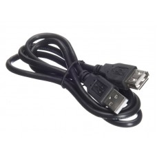 56018 Кабель шт.USB A - гн.USB A 2.0 (1,0м), черный, Netko