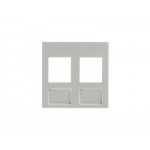 51391 Вставка в рамку 45х45мм (французский тип), 2 порта