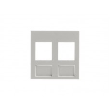 51391 Вставка в рамку 45х45мм (французский тип), 2 порта