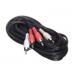 51663 Шнур аудио-видео: 2RCA-2RCA ( длина 10 м, литой), Netko
