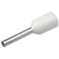 54839 Штыревой втулочный кабельный наконечник E 0510 (НШВИ F=10мм) 0,5мм2, изолированный, белый, 100шт, Netko
