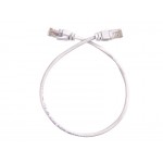 57095 Патч-корд Technolink UTP4 cat 5e, 0,5м, ВС, LSZH, белый, литой коннектор