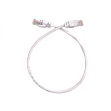 57095 Патч-корд Technolink UTP4 cat 5e, 0,5м, ВС, LSZH, белый, литой коннектор