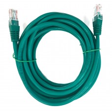 57029 Патч-корд Technolink UTP4 cat 5e, 5,0м, ВС, LSZH, зеленый, литой коннектор 57029 Патч-корд Technolink UTP4 cat 5e, 5,0м, ВС, LSZH, зеленый, литой коннектор