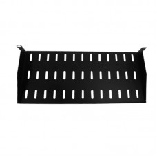 56187 Полка консольная 1U, глубина 200, без крепежа, черная