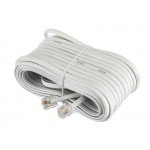 51210 Удлинитель телефонный (6р4с) 15 метров / белый, Netko