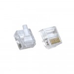 59842 Коннектор RJ-45 Netko (8p8c) cat.5e, короткий, для одножильного и многожильного кабеля (нож с 2-мя зубцами), 100шт.