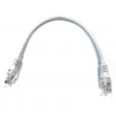 56993 Патч-корд Technolink UTP4 cat 5e, 0,25м, ВС, LSZH, белый, литой коннектор