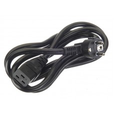 55864 Кабель питания (евровилка - штекер IEC C19) 3*2,5мм2, 2м, черный, Netko