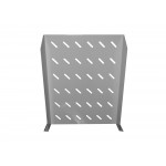 55289 Полка консольная 2U, глубина 580, без крепежа, серая