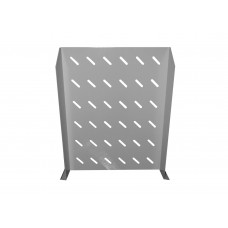 55289 Полка консольная 2U, глубина 580, без крепежа, серая