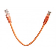 55839 Патч-корд Technolink UTP4 cat 5e, 0,25м, ВС, LSZH, оранжевый, литой коннектор
