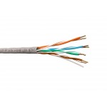 57019 Кабель U/UTP4 cat.5e NETKO /4 пары 24 AWG BC / 305м / нг(А)-HF LSZH - малодымный, не содержащий галогенов, серый, одножильный СКС, FLUKE TEST