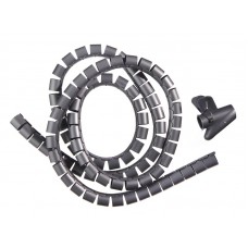 54788 Органайзер для проводов с инструментом для укладки, ID-25mm, 2м, пластик, серый, Netko