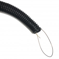 56974 Труба гофрированная, ПНД, легкая, с зондом, наружный d16 мм, черная, 100м С