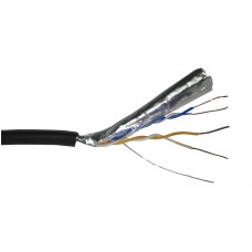 65688 Кабель Skynet Light FTP2 cat.5е, одножильный / 305м / Cu / для наружных работ / черный