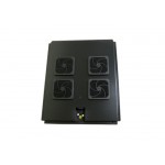 51929 Блок вентиляторов 4 шт для TE глубиной 600 с кабелем черный Netko