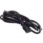 52195 Кабель питания проходной (штекер IEC С13 - гнездо IEC С14) 3*0,75мм2, 1,8м, черный, Netko