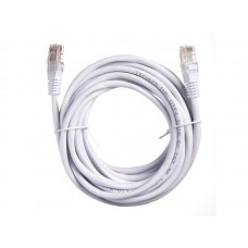 57009 Патч-корд Technolink UTP4 cat 5e, 5,0м, ВС, LSZH, белый, литой коннектор