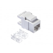 54209 Модуль Keystone неэкранированный, RJ-45, cat.6, 180°, под инструмент, белый, для патч-панели 54209 Модуль Keystone неэкранированный, RJ-45, cat.6, 180°, под инструмент, белый, для патч-панели