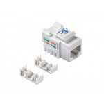 54137 Модуль Keystone неэкранированный, RJ-45, cat.6, 90°, 110/Krone тип, под инструмент, KE, белый, Netko СКС