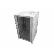 59976 Шкаф напольный 19 Netko 36U серия Optima (600х800х1762), передняя дверь стекло, серый, разобранный (упакован в 3 коробки)