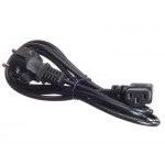 55144 Кабель питания (евровилка - штекер IEC С13 угловой правый) штекер угловой правый, 3*0,5мм2, 1,8 м, черный, Netko