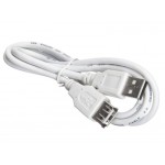56045 Кабель шт.USB A - гн.USB A 2.0 (1,0м), белый, Netko
