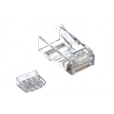 55117 Коннектор RJ-45 Netko CKC (8p8c) cat.6а, со вставкой, для одножильного и многожильного кабеля (нож с 3-мя зубцами), 25шт., РАСПРОДАЖА