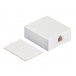 55555 Розетка телефонная внешняя / 1 порт RJ-12(6p6c) / 6 контактная, белая, Netko