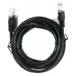 57008 Патч-корд Technolink UTP4 cat 5e, 3,0м, ВС, LSZH, черный, литой коннектор