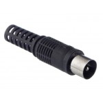 51826 Штекер ТV черный, Netko