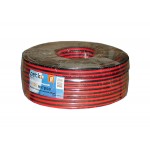 51405 Кабель акустический NETKO 2*0.50мм2 (44*0.12мм) BC, 100м, пластиковая катушка, черный/красный